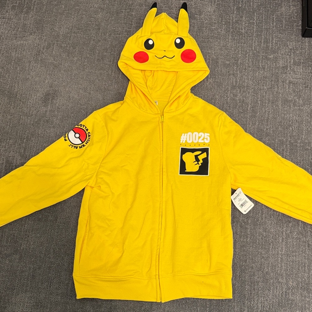 Pokemon Yellow Pikachu Kids Hoodie